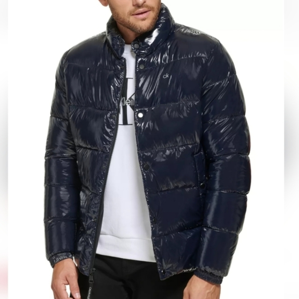 NWT Calvin Klein Water Resistant Puffer Jacket Coat Medium Winter Insulated